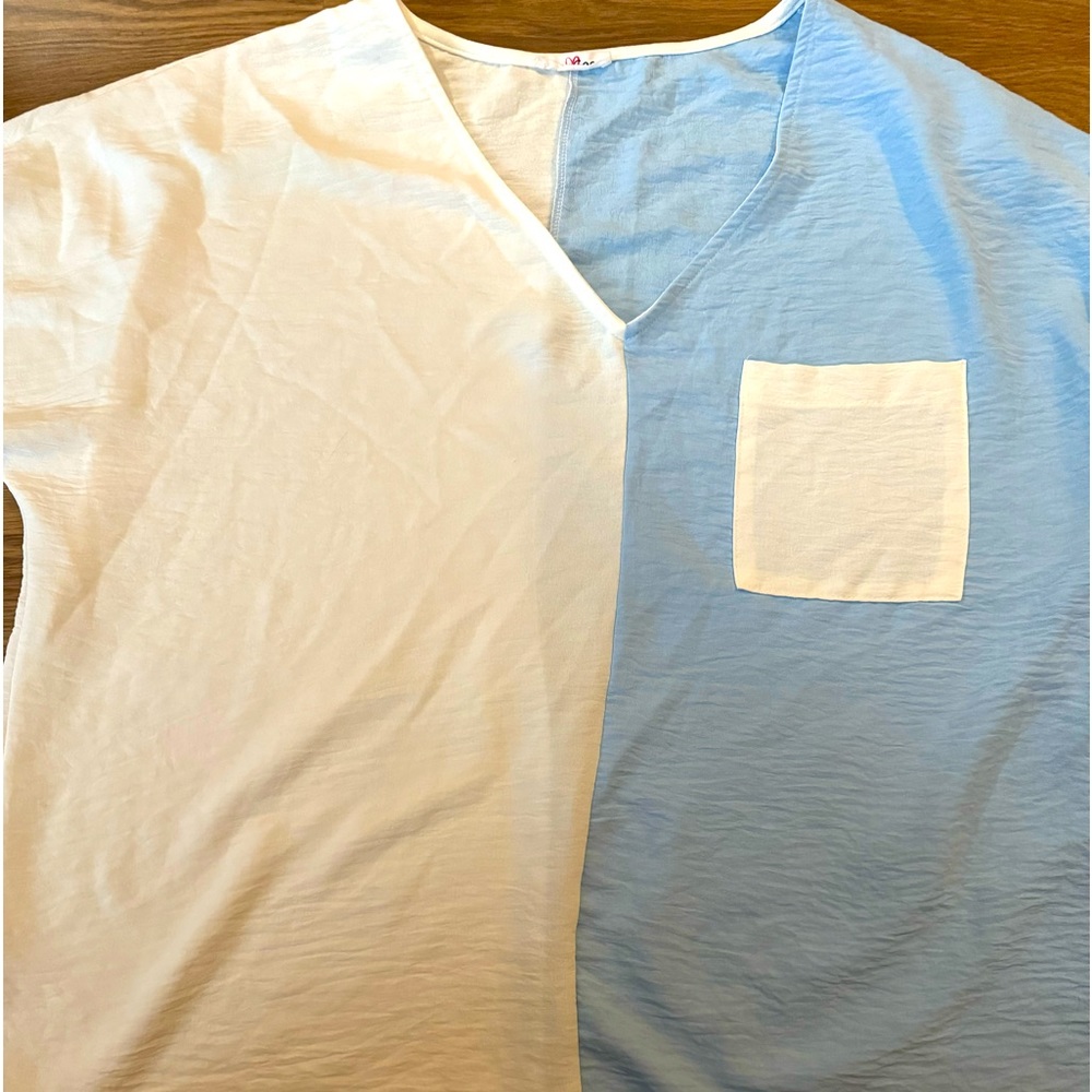 XL! Blue and white top! Purchased from a local boutique